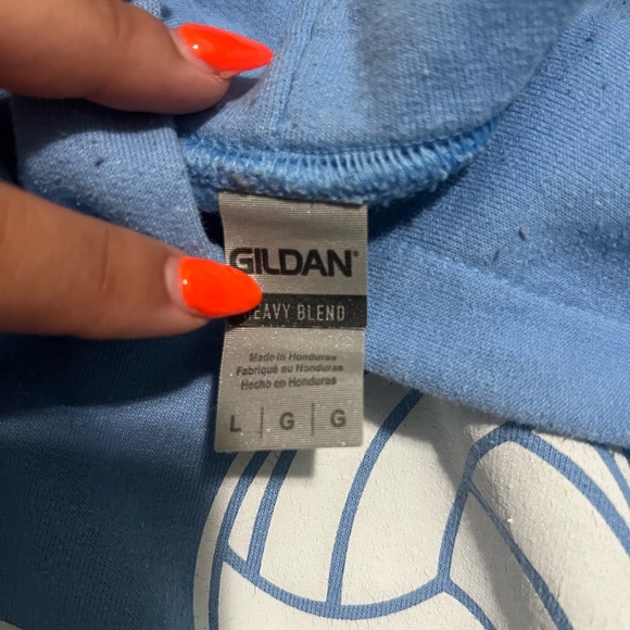 Volleyball Blue “Love” Hoodie - Picture 2 of 3